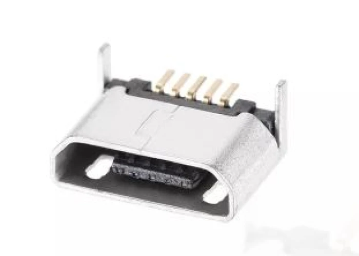عکس کانکتور Micro USB مادگی 5pin به همراه واشر دیجی قطعه